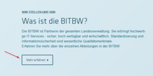 Bildschirmfoto Bereich Über die BITBW
