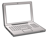 Ein Laptop-Computer